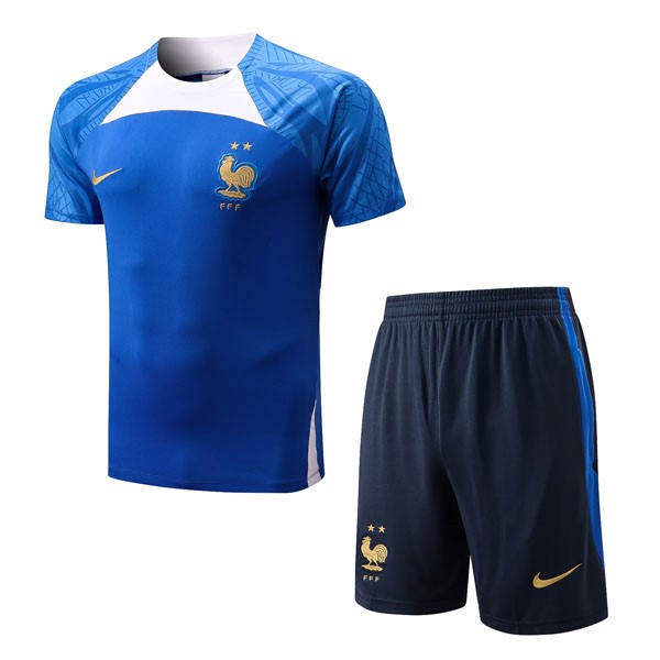 Camiseta Entrenamiento Francia Conjunto Completo 2022-2023 Azul 2